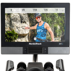 Commercial Series S22I; Ifit-Enabled Indoor Exercise Bike with 22” Pivoting Touchscreen and Incline/Decline Functionality