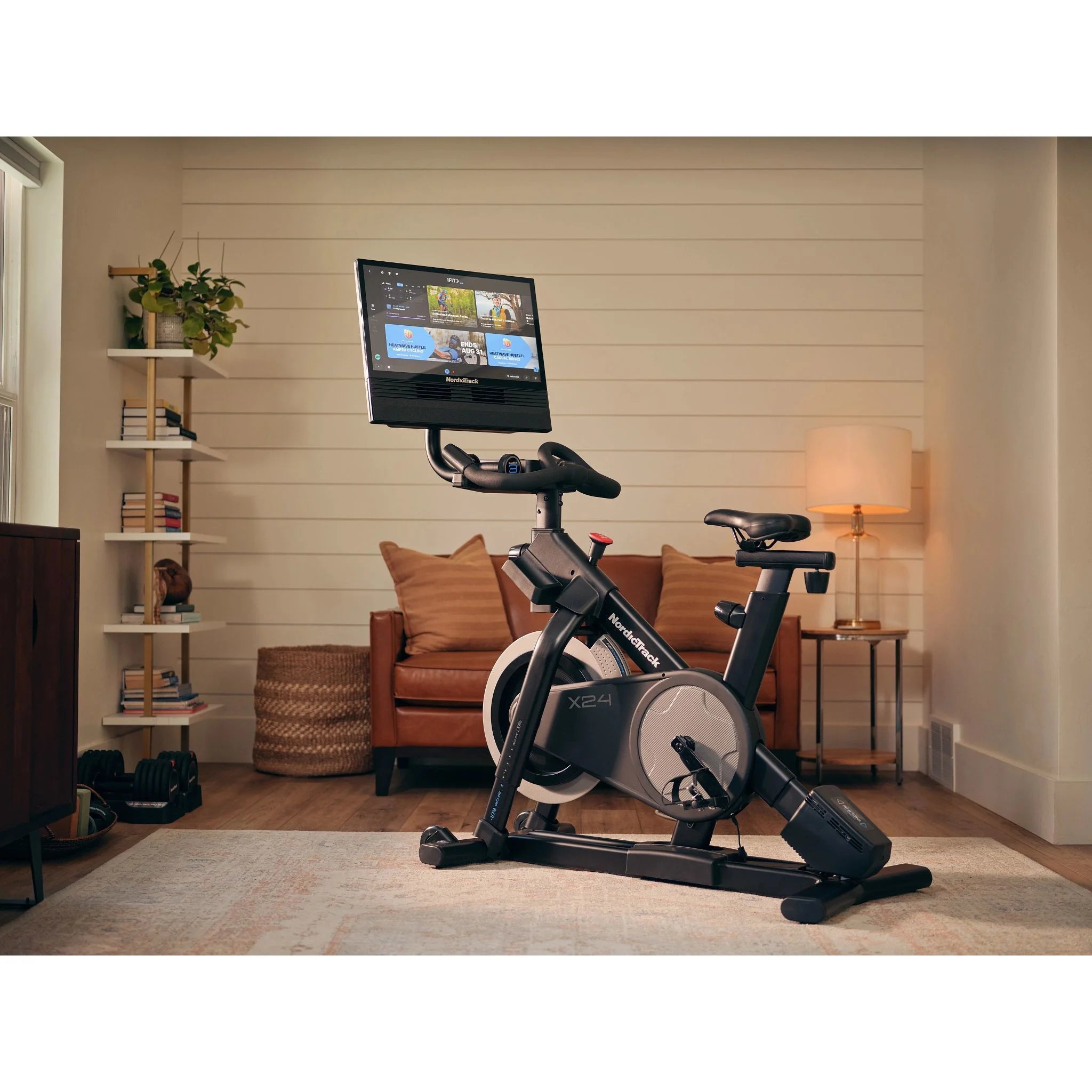 X24 Bike: Pivoting HD Touchscreen, Auto Resistance & Incline, Silent Magnetic Resistance™, Autobreeze™ Fan, 2-Sided Pedals & Ifit Membership for Interactive Workouts
