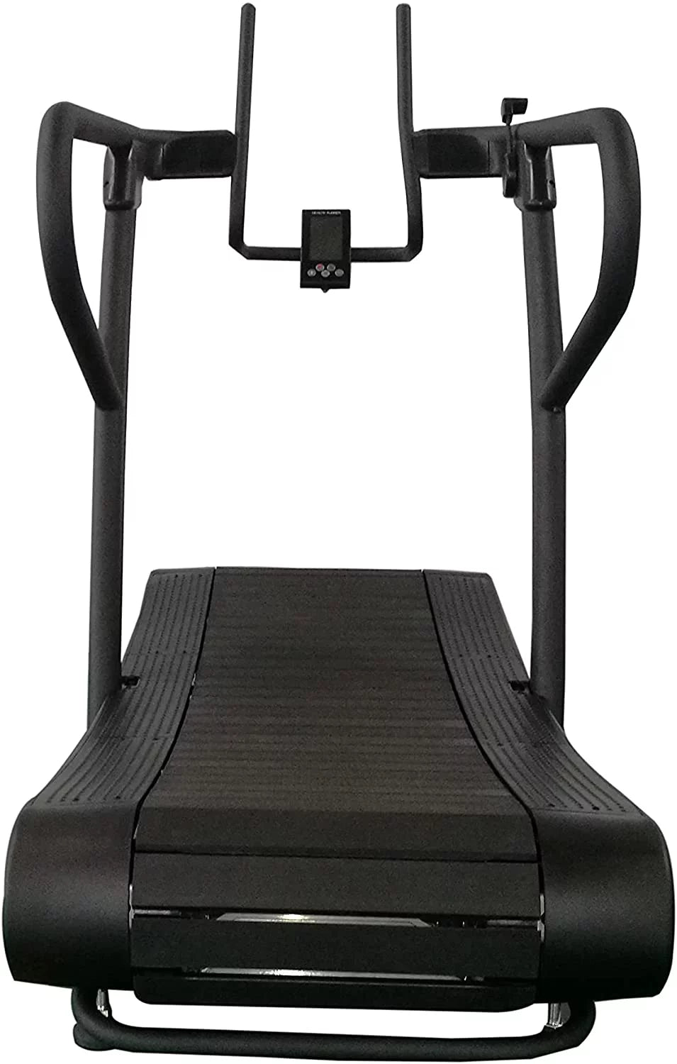 Manual Curved Exercise Treadmill, Black and Yellow, 400 Lb