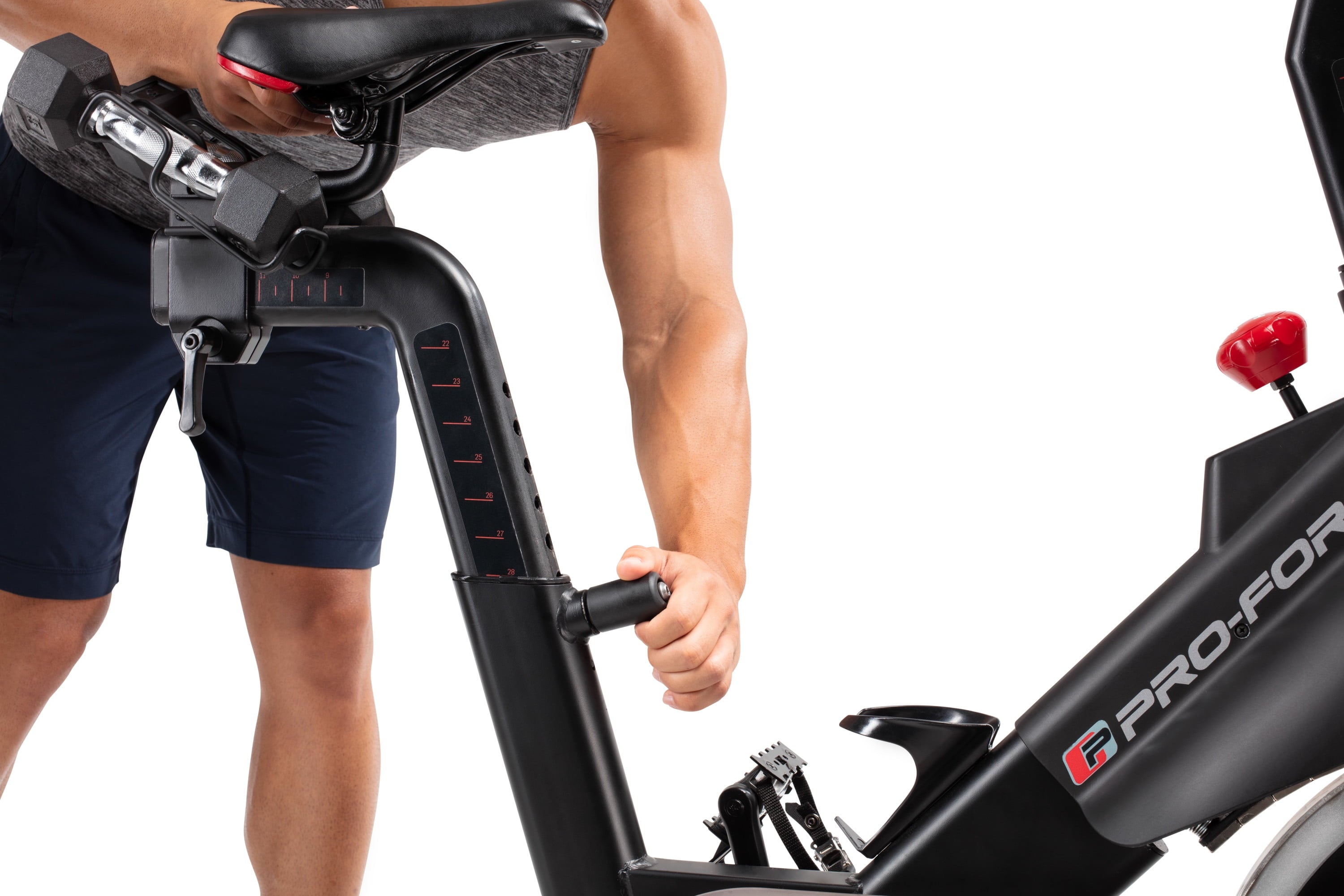 SMART Power 10.0 Exercise Bike with 10” HD Touchscreen and 30-Day Ifit Membership for Studio Classes & Global Workouts