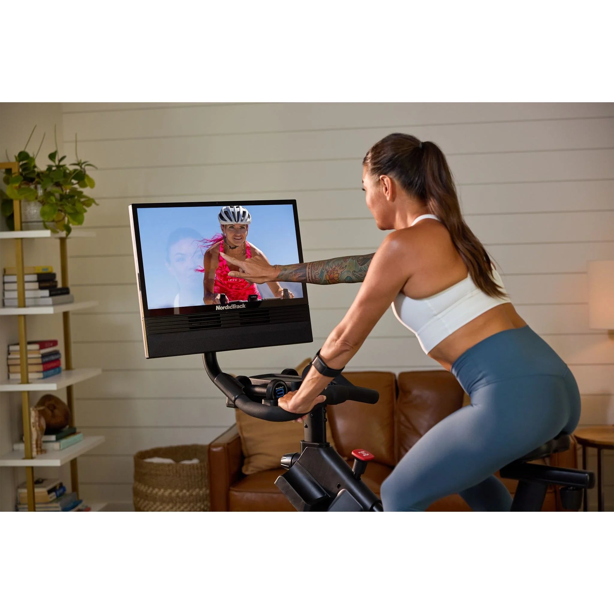 X24 Bike: Pivoting HD Touchscreen, Auto Resistance & Incline, Silent Magnetic Resistance™, Autobreeze™ Fan, 2-Sided Pedals & Ifit Membership for Interactive Workouts